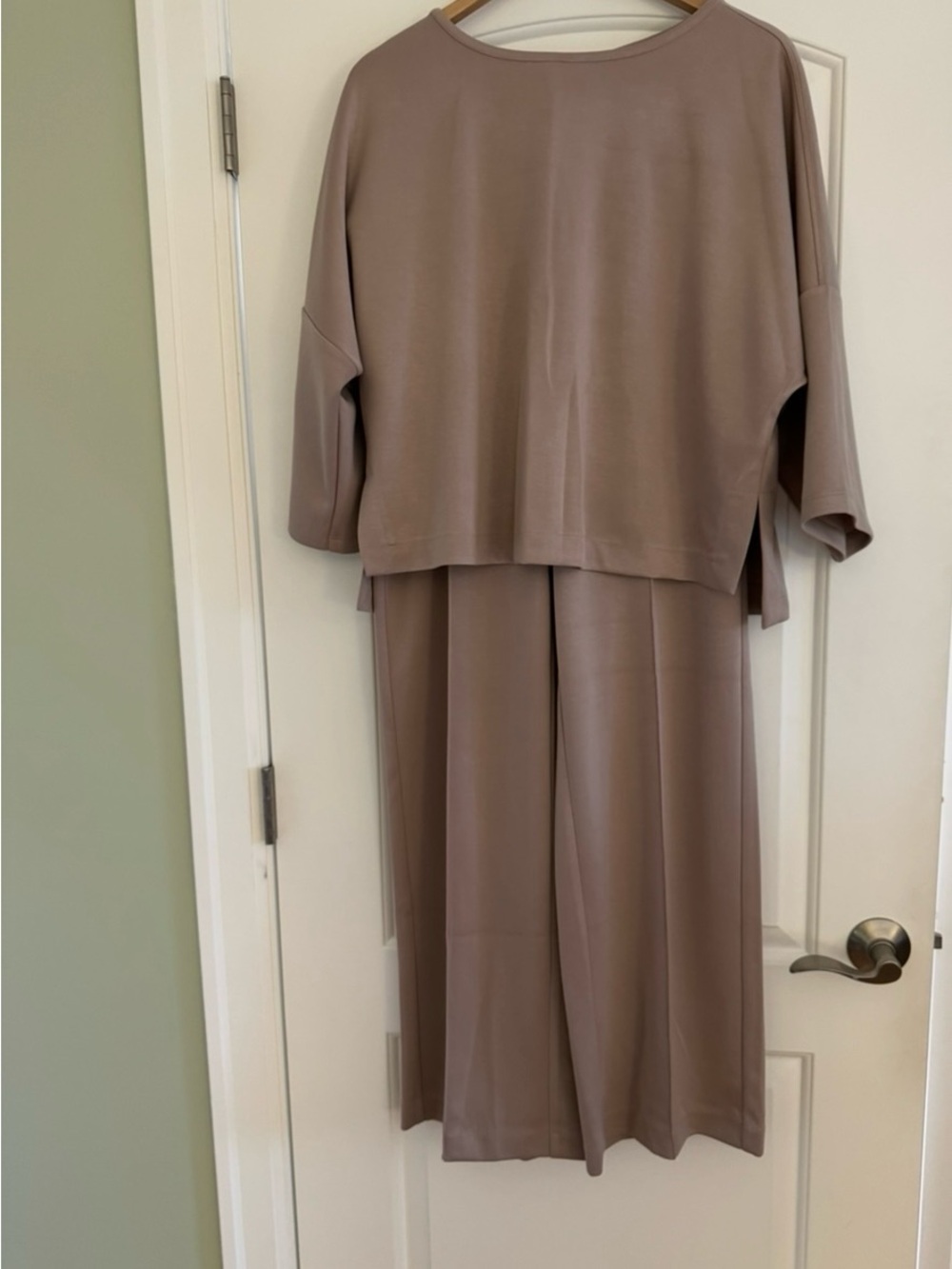 Relaxed Two-Piece Set in Taupe
